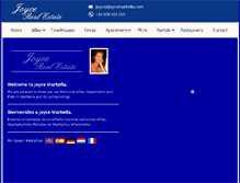 Tablet Screenshot of joycemarbella.com